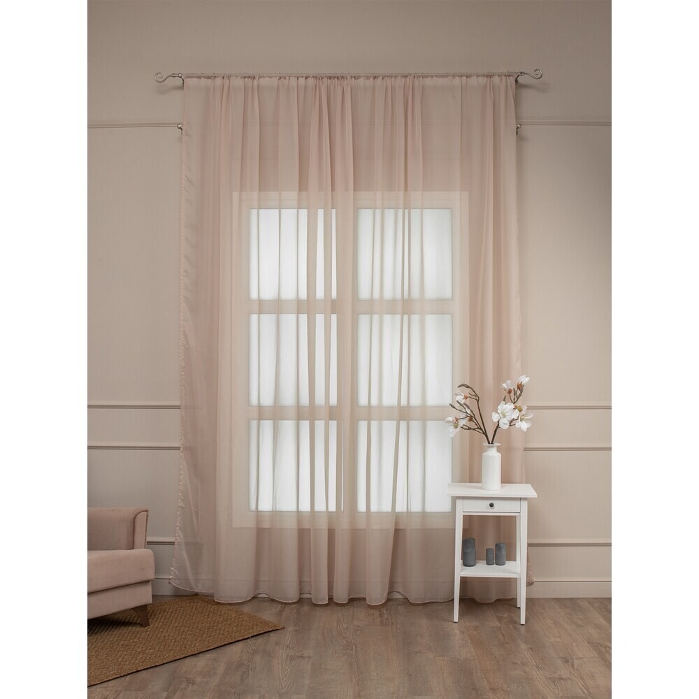 original-16909.jpg Тюль искусственный шелк бежевый 400х300 см Amore Mio (7820) — изображение 1