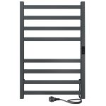 Полотенцесушитель электрический Indigo Oktava Slim 3 800х530 мм 90 Вт с терморегулятором серый