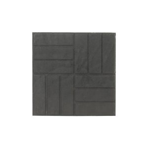 Плитка тротуарная 12 кирпичей 330х330х25 мм черная полимерпесчаная Lel-Eco