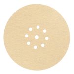 Диск шлифовальный КМ Gold d225 мм P180 на липучку бумажная основа (5 шт.)