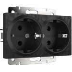 Розетка Werkel встраиваемая черная (a052050)