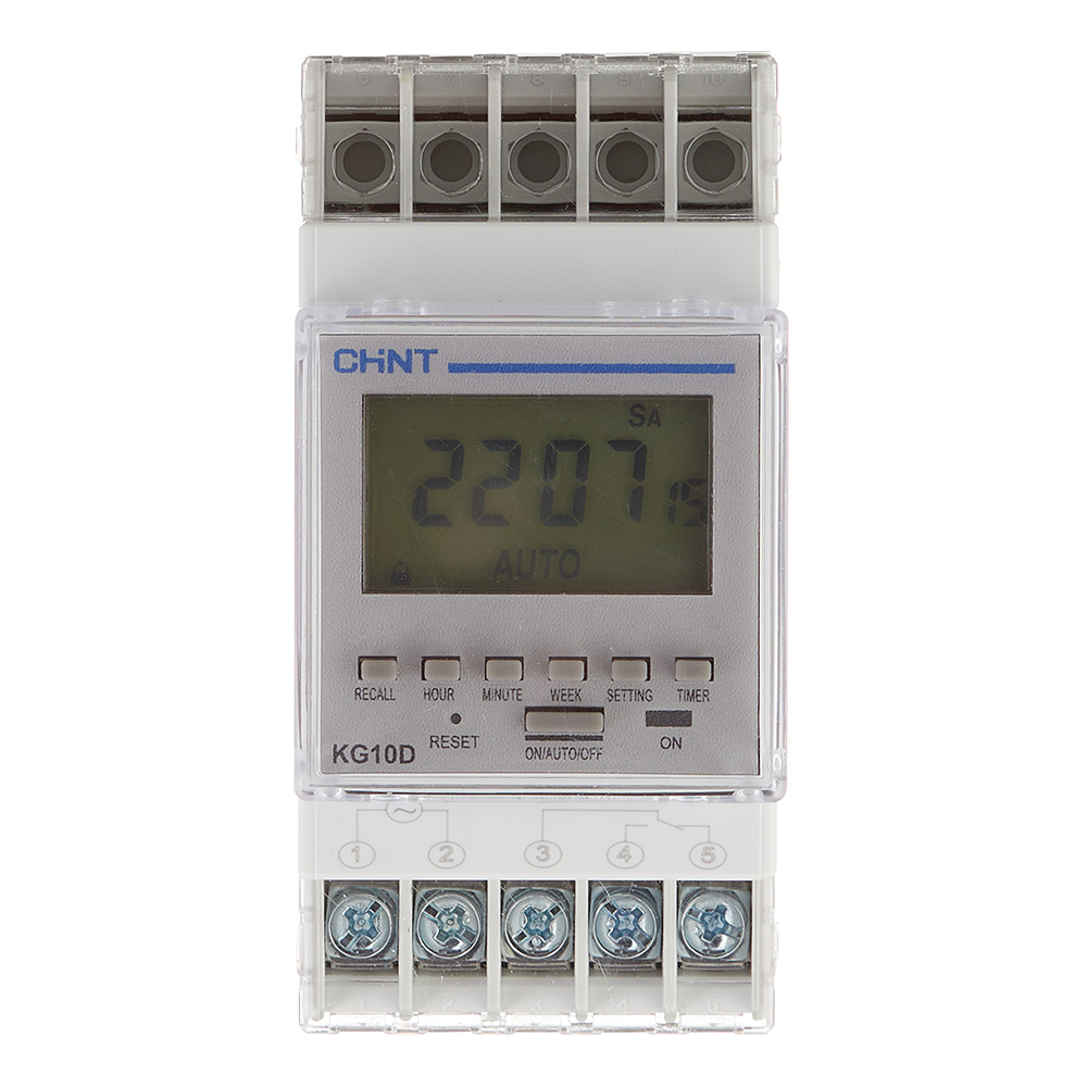 original-17229.jpg Таймер электронный модульный Chint KG10D-1Z (309007) T1-T2 220 В 3 А тип AC 1P — изображение 1