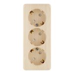 Розетка Systeme Electric Этюд накладная сосна со шторками (PA16-012D)