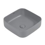 Раковина Abber Rechteck 39 см накладная серая матовая (AC2211MG)