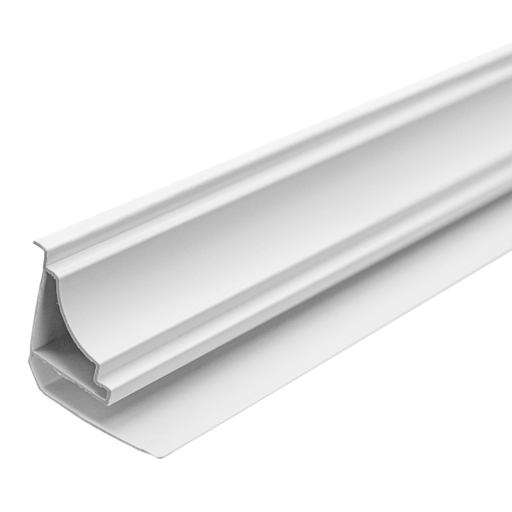 original-17330.jpg Плинтус потолочный для панелей 5х3000 мм ПВХ матовый белый — изображение 1