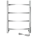 Полотенцесушитель электрический Indigo Arc Lux 600х432 мм 55 Вт с терморегулятором хром