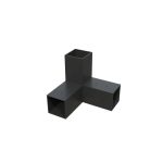 Соединитель для профильной трубы 3-х позиционный 50х50 мм грунт черный