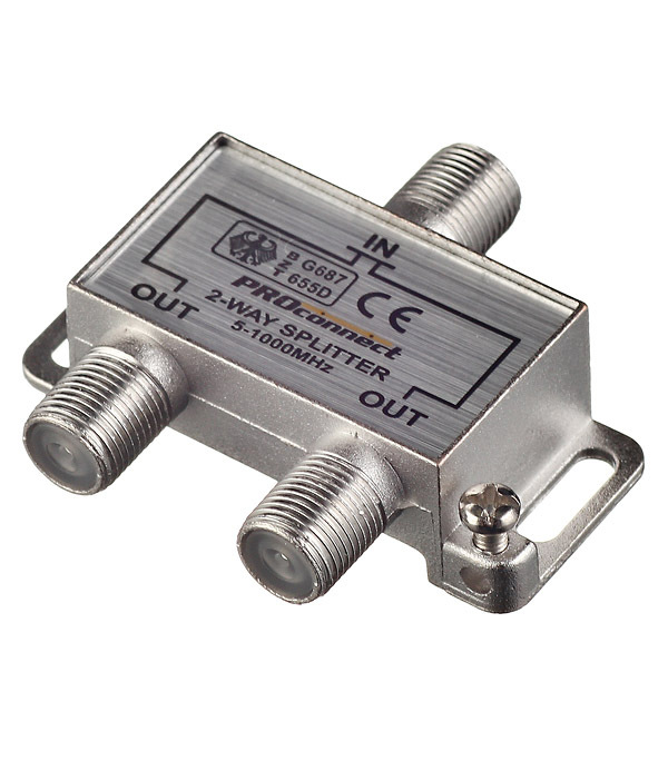 original-17367.jpg ТВ делитель Proconnect 2 F-выхода — изображение 1