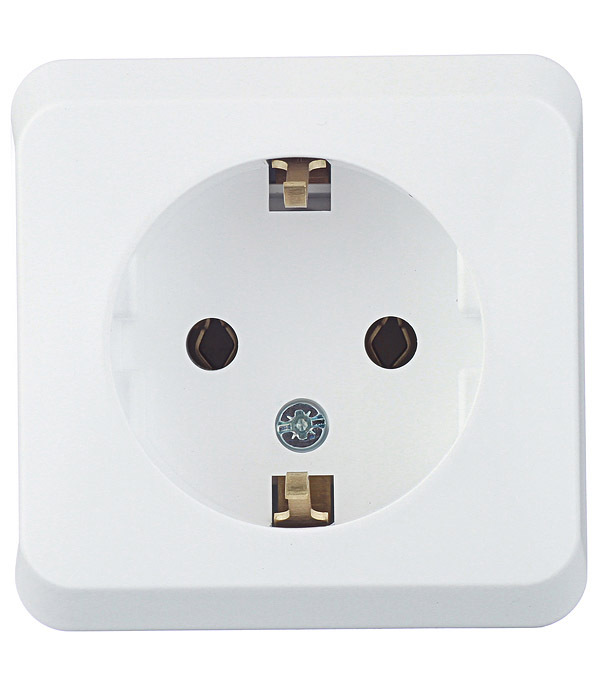 original-17385.jpg Розетка Systeme Electric Этюд накладная белая (PA16-003B) — изображение 1