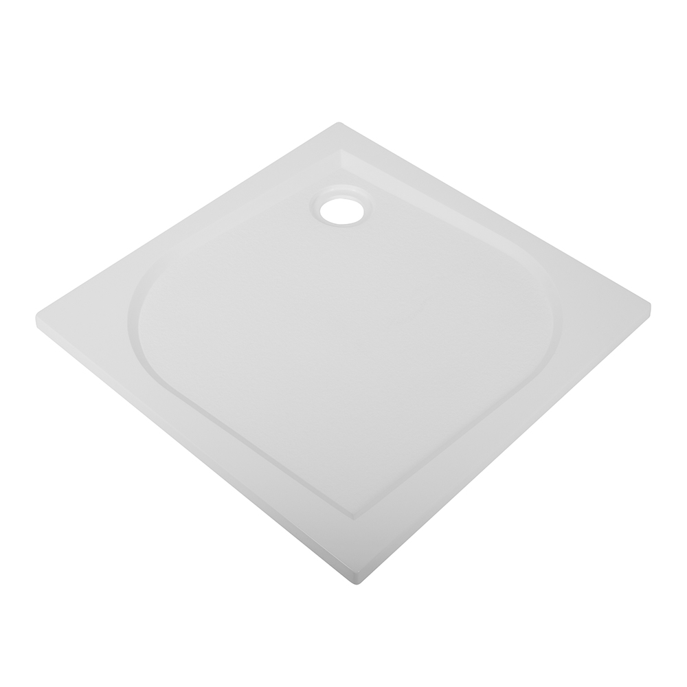 original-17399.jpg Поддон Good Door Квадро литьевой мрамор 80х80х3 см квадрат белый низкий (ЛП00007) — изображение 1