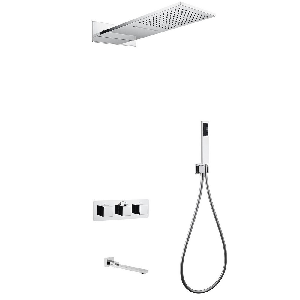original-1743.jpg Душевая система Abber Daheim встраиваемая с верхним душем с лейкой со смесителем хром (AF8253) — изображение 1