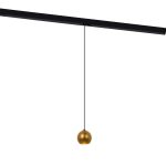 Светодиодный трековый светильник магнитный Elektrostandard Slim Magnetic 4200К 5 Вт 1 кв.м черный/латунь (85040/01)