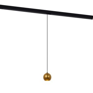 Светодиодный трековый светильник магнитный Elektrostandard Slim Magnetic 4200К 5 Вт 1 кв.м черный/латунь (85040/01)