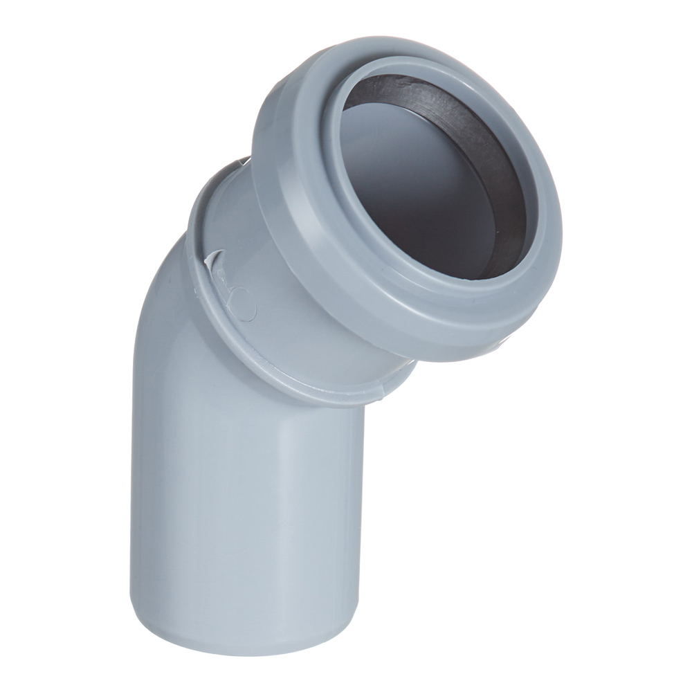 original-17669.jpg Отвод Valfex d40 мм 45° пластиковый для внутренней канализации — изображение 1