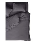 Комплект постельного белья 1,5-спальный полисатин Livadia Stonewash графит с простыней 150х216 см