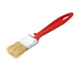 Кисть плоская натуральная щетина пластиковая ручка Wenzo Pro 35х10 мм для эмалей и лаков на алкидной основе