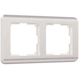 Рамка Werkel Stream двухместная перламутровая (a051262)