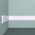 Молдинг из экополимера ударопрочный 50х7х2000 мм под покраску Bello Deco XPS M 5 белый
