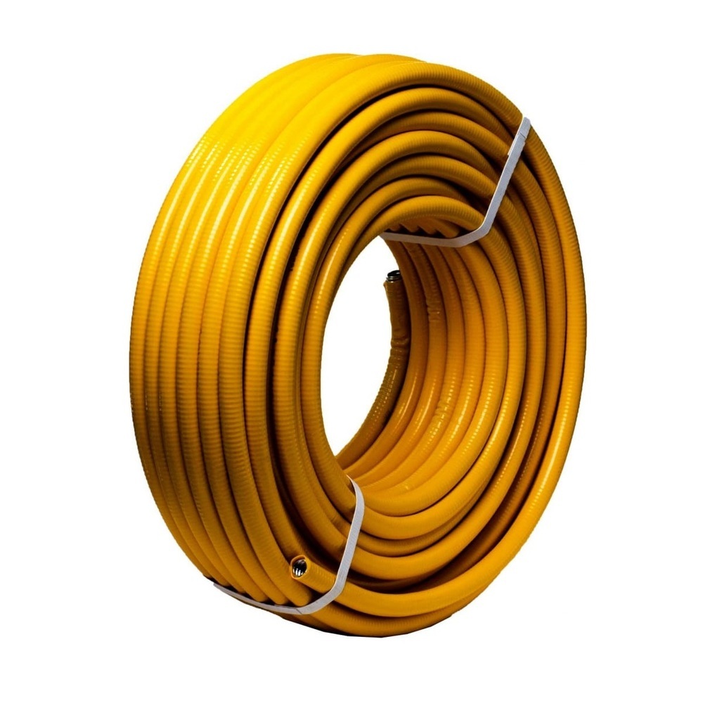 original-17966.jpg Труба гофрированная Kofulso 20 мм нержавеющая сталь в оболочке отожженная (30 м) — изображение 1