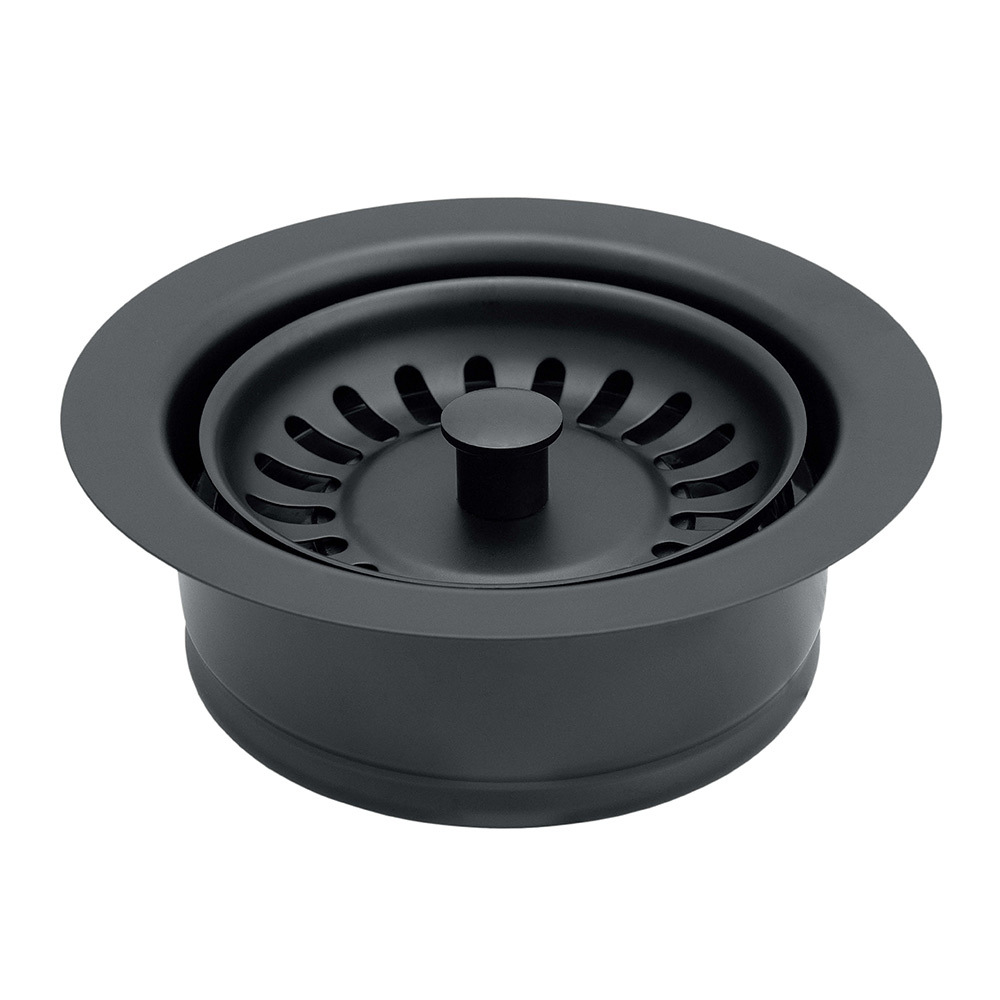 original-18054.jpg Горловина для измельчителя пищевых отходов Bone Crusher металл черная со стоппер-сеткой (LB9143+LB9138) — изображение 1