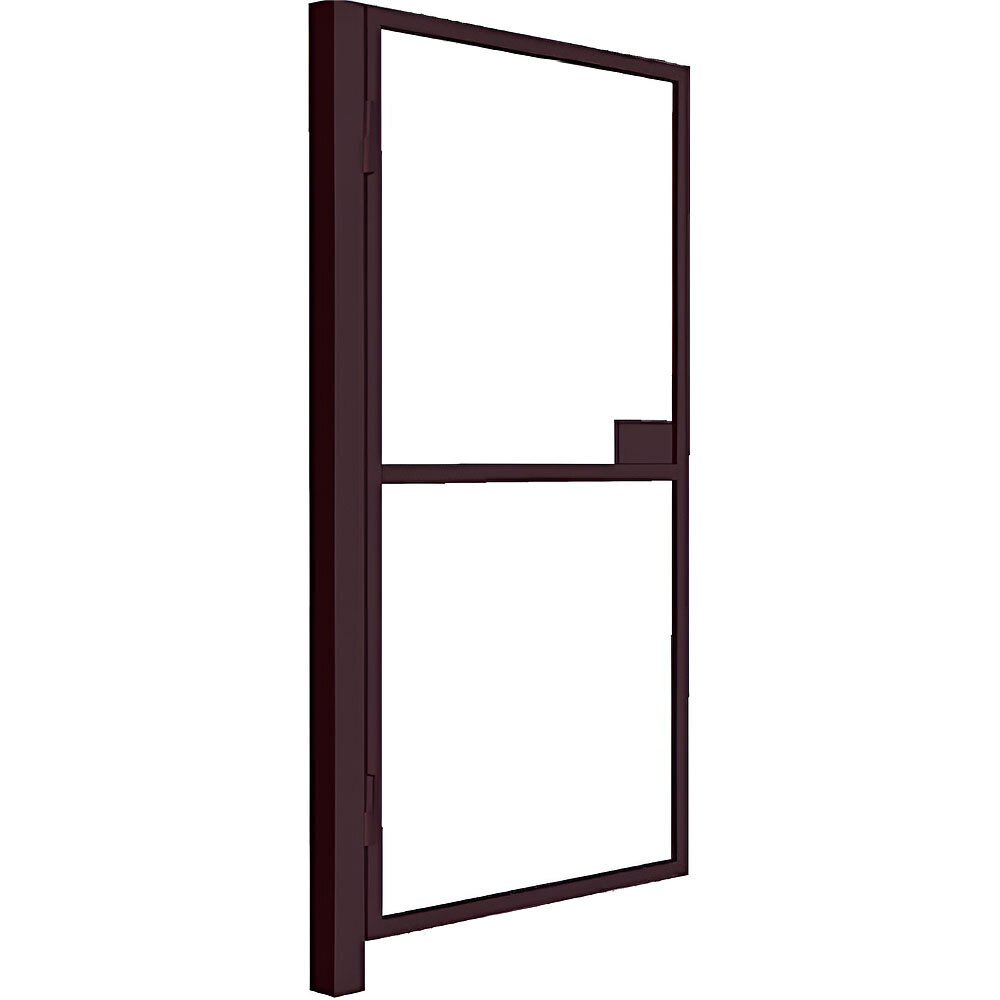 original-18154.jpg Калитка распашная каркас со столбом Оптима 1х2 м коричневая RAL 8017 — изображение 1