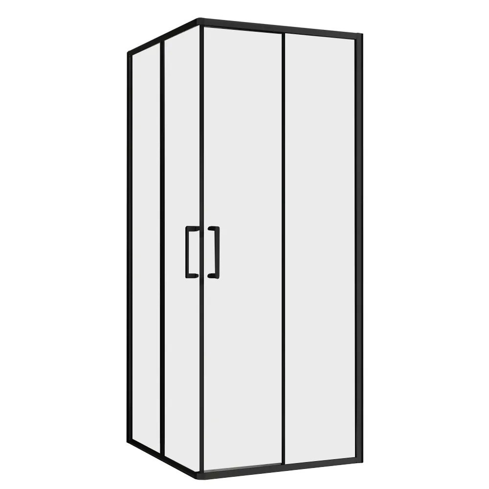 original-18235.jpg Душевой уголок Abber Schwarzer Diamant черный 90х90х190 см квадрат стекло прозрачное 5 мм (AG02090B5) — изображение 1
