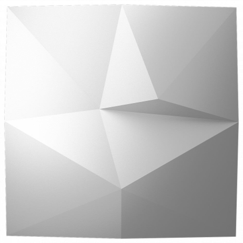 original-18386.jpg Панель декоративная из экополимера 500х500х50 мм Bello Deco Polymer СП 16 белая 0,25 кв.м — изображение 1