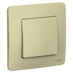 Выключатель Systeme Electric Blanca одноклавишный встраиваемый бежевый (BLNVS010107)