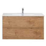 Тумба под раковину BelBagno Etna 80 см подвесная светлое дерево (ETNA-800-2C-SO-RN-P)