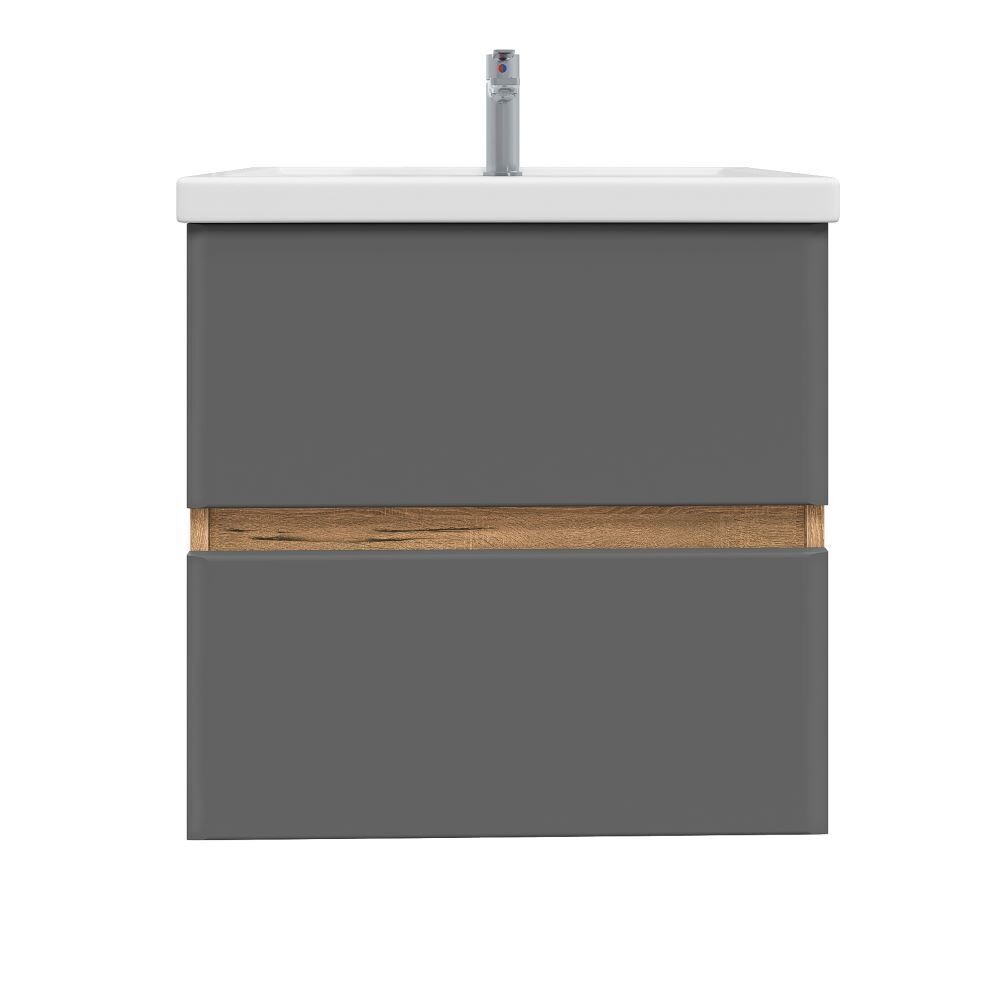 original-18437.jpg Комплект тумба с раковиной Sanstar Graffa 60 см подвесная дуб вотан/графит софт (451.1-1.4.1.КФОС) — изображение 1
