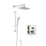 Душевая система Swedbe Platta встраиваемая с верхним душем с лейкой со смесителем хром (5558)