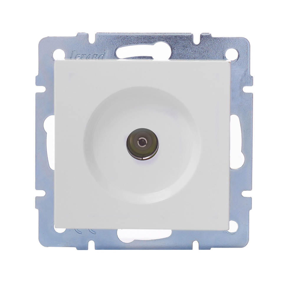 original-18491.jpg Розетка телевизионная Lezard Vesna встраиваемая белая RJ11 (742-0288-130) — изображение 1