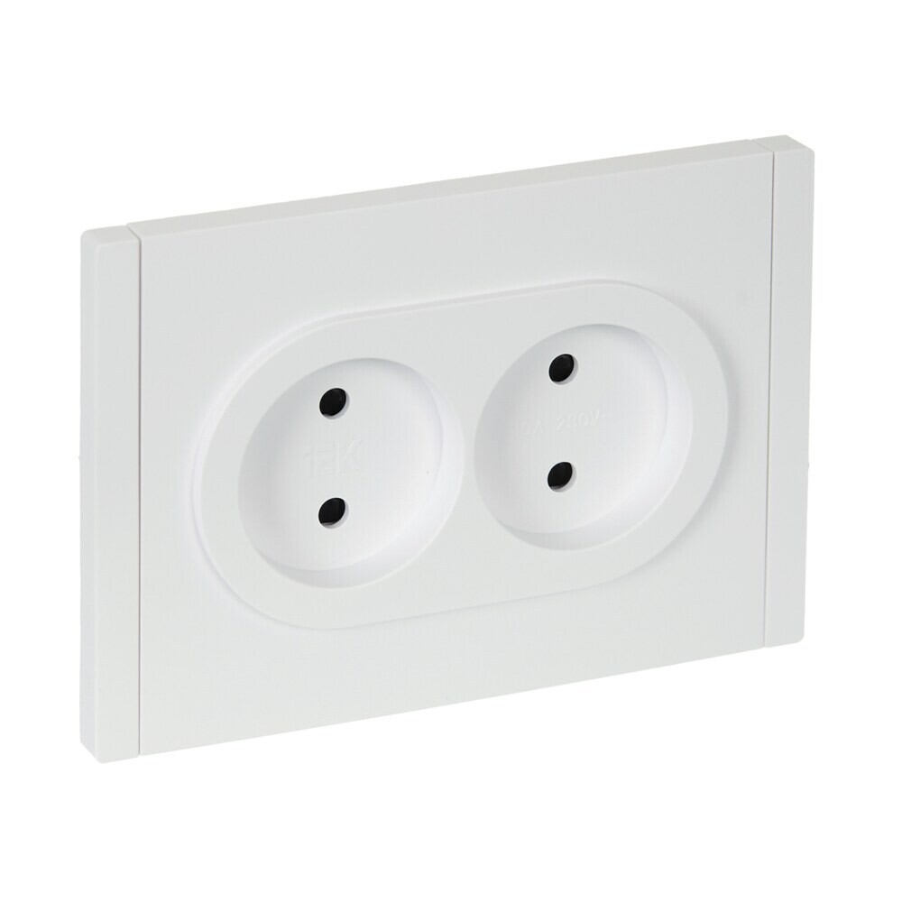 original-18525.jpg Розетка IEK Forte&Piano FP225 встраиваемая белая со шторками (FP-R23-10-1-K01) — изображение 1