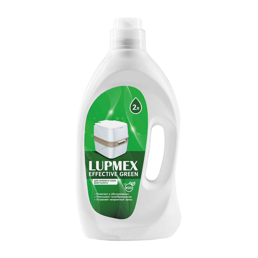 original-18543.jpg Жидкость для биотуалетов Lupmex Effective Green 2 л в нижний бак — изображение 1