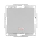 Выключатель Lezard Vesna одноклавишный встраиваемый платина с подсветкой (742-3588-111)