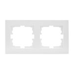 Рамка Lezard Vesna двухместная белая (742-0200-147)