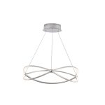 Светильник светодиодный подвесной Maytoni Weave 3000К 45 Вт 12 кв.м никель IP20 (MOD062PL-L45CH3K)