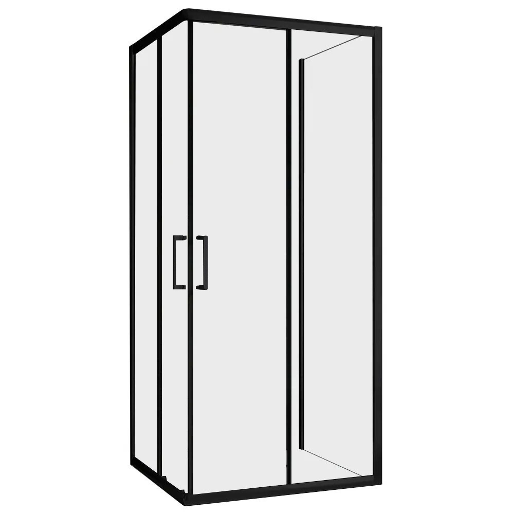 original-18664.jpg Душевой уголок Abber Schwarzer Diamant черный 80х80х195 см квадрат стекло прозрачное 6 мм (AG02080BH-S80B) — изображение 1
