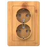 Розетка Systeme Electric Blanca встраиваемая ясень (BLNRS001025)