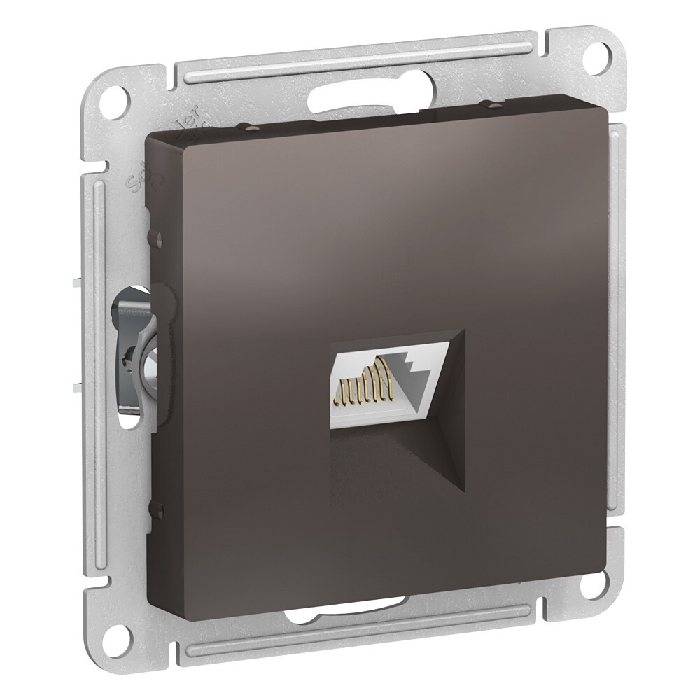 original-18876.jpg Розетка компьютерная Systeme Electric AtlasDesign встраиваемая мокко RJ45 (ATN000683) — изображение 1