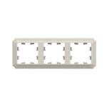 Рамка Systeme Electric AtlasDesign Antique трехместная бежевая (ATN100203)