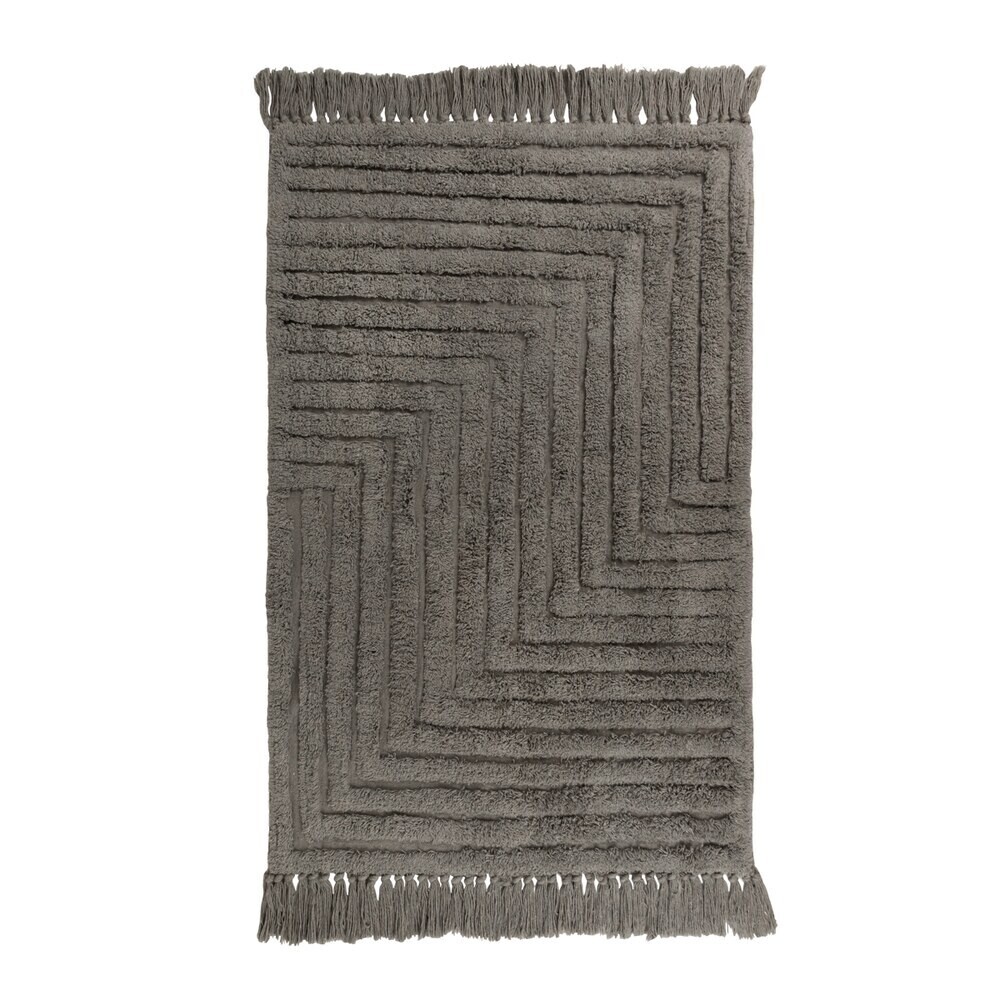 original-19112.jpg Коврик для ванной серый 100х60 см Zenfort Зигзаг (107279) — изображение 1