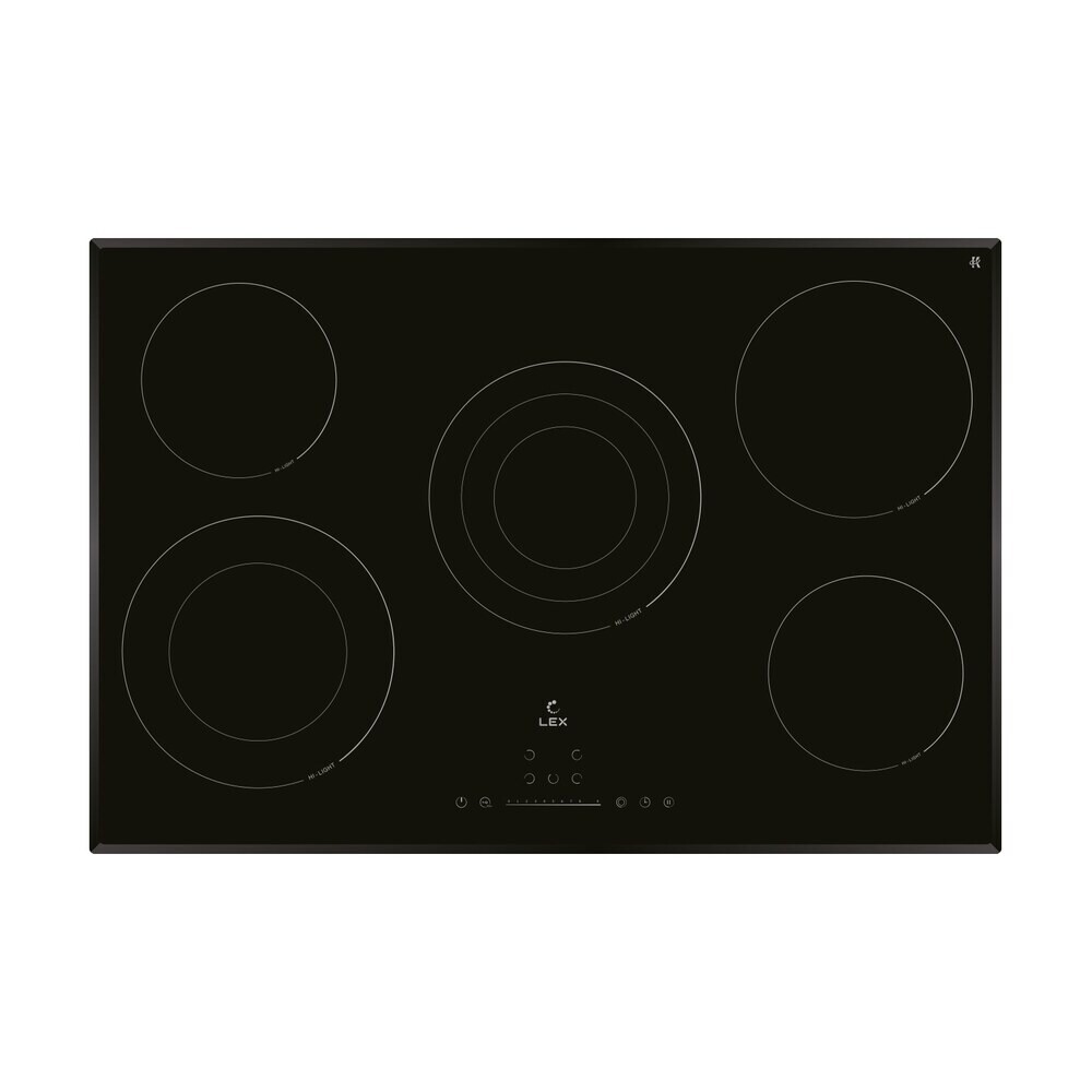 original-19150.jpg Варочная панель электрическая Lex EVH 772 A BL 5 конфорок черная — изображение 1