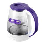 Электрический чайник Kitfort КТ-6167 1,8 л белый/фиолетовый