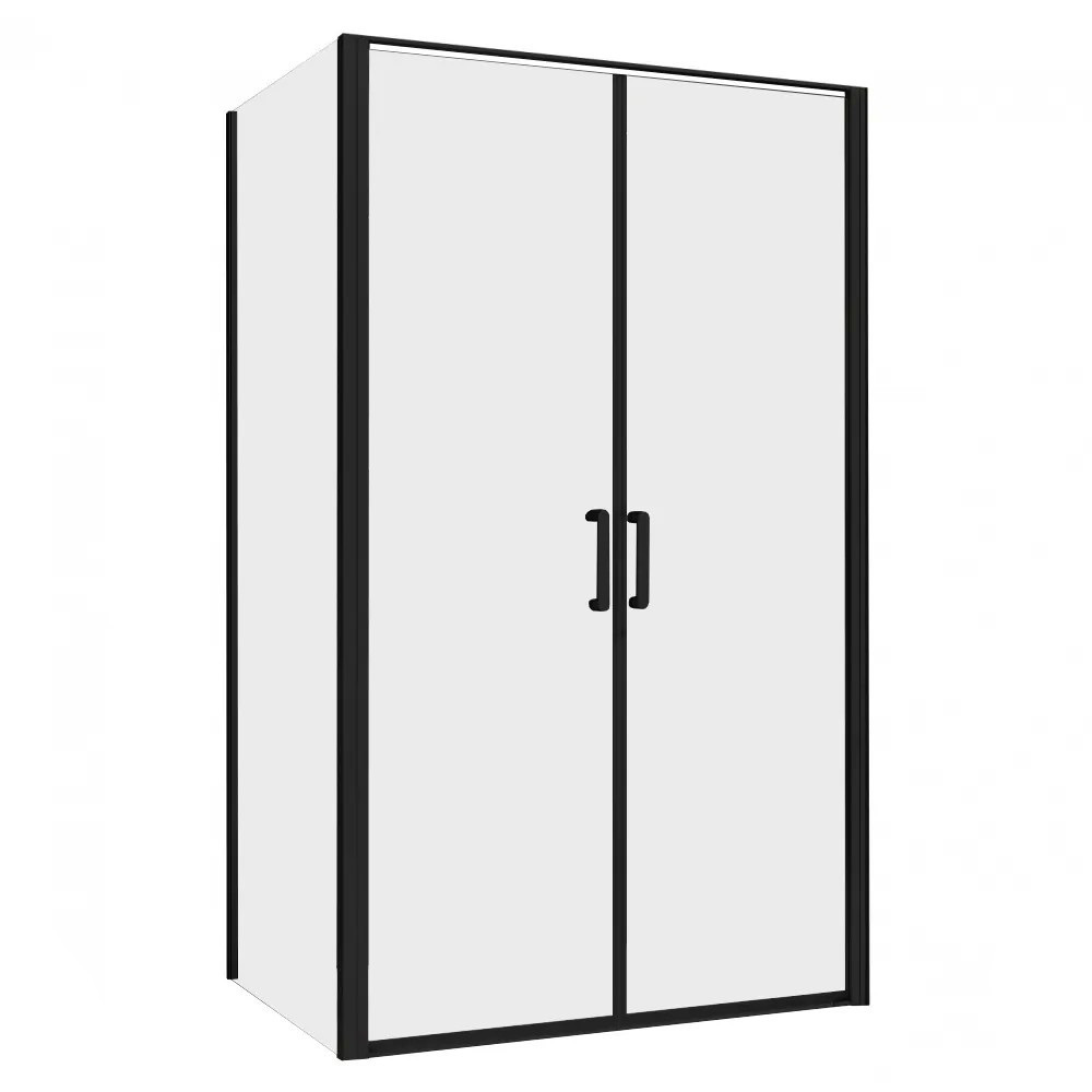 original-19311.jpg Душевой уголок Abber Sonnenstrand черный 100х80х195 см прямоугольник стекло прозрачное 6 мм (AG04100BC-S80B) — изображение 1