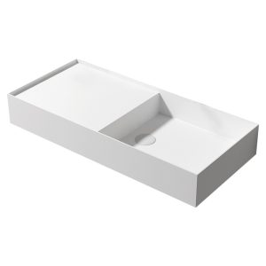 Раковина Abber Stein 80 см подвесная белая матовая (AS2648)