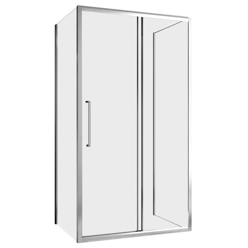 original-19424.jpg Душевой уголок Abber Schwarzer Diamant хром 140х85х195 см прямоугольник стекло прозрачное 6 мм (AG30140H-S85-S85) — изображение 1