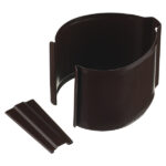 Кронштейн хомут труб Grand Line металлический на кирпичную стену d90 мм коричневый RAL 8017 с крепежом