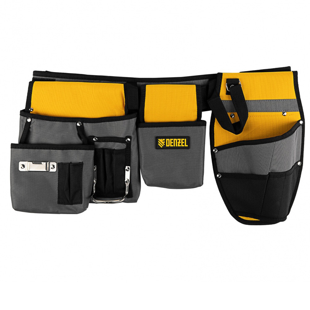 original-19536.jpg Сумка поясная для инструментов Denzel с ремнем 4 отделения — изображение 1