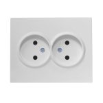 Розетка Lezard Vesna встраиваемая белая (742-0200-128B)